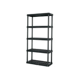 Estante Plástico 5 Repisas Cap. 35 kg, 180X44X92, Pretul