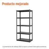 Estante Metálico 5 Repisas Capacidad 80 kg, 180X45X85, Truper
