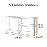 Estante Metálico 5 Repisas Capacidad 80 kg, 180X45X85, Truper