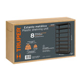 Estante Metálico 8 Repisas Capacidad 80 kg, 180X45X85, Truper