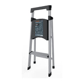 Escalera Tubular Plegable, 2 Peldaños, Aluminio, Truper