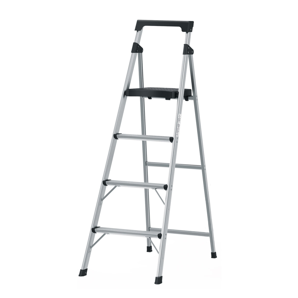 Escalera Tubular Plegable, 4 Peldaños, Aluminio, Truper