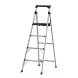 Escalera Tubular Plegable, 4 Peldaños, Aluminio, Truper