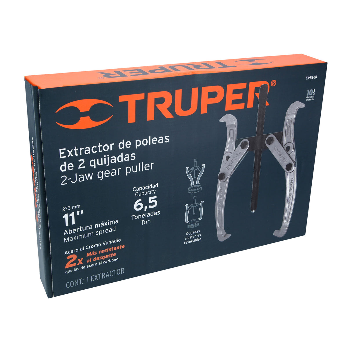 Extractor de Poleas, 2 Quijadas, 10', Truper