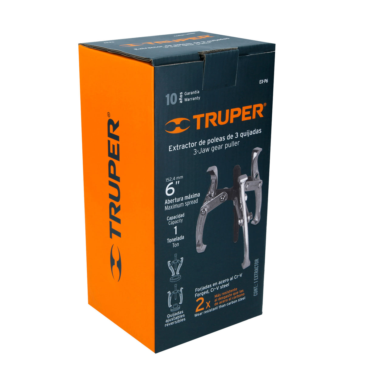 Extractor de Poleas, 3 Quijadas, 6', Truper