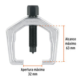 Extractor Pitman, Alcance 63 mm, Uso Pesado, Truper