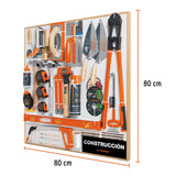 Exhibidor de Construcción, 80X80 cm, 1 Tablero