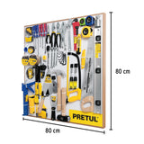 Exhibidor Pretul, 80X80 cm, 1 Tablero