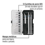 Juego de Exactos con 13 Cuchillas en Estuche, Pretul
