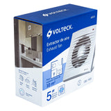 Extractor de Aire de 5', Blanco, Volteck