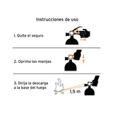 Extintor Portátil Recargable 0.5 kg, Polvo Tipo Abc, Truper