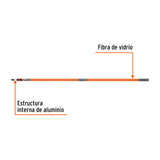 Extensión de Fibra de Vidrio para Rodillo, 3.6 m, Truper