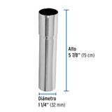 Extensión 15 cm Latón Cromado para Contra de Lavabo, 1-1/4'