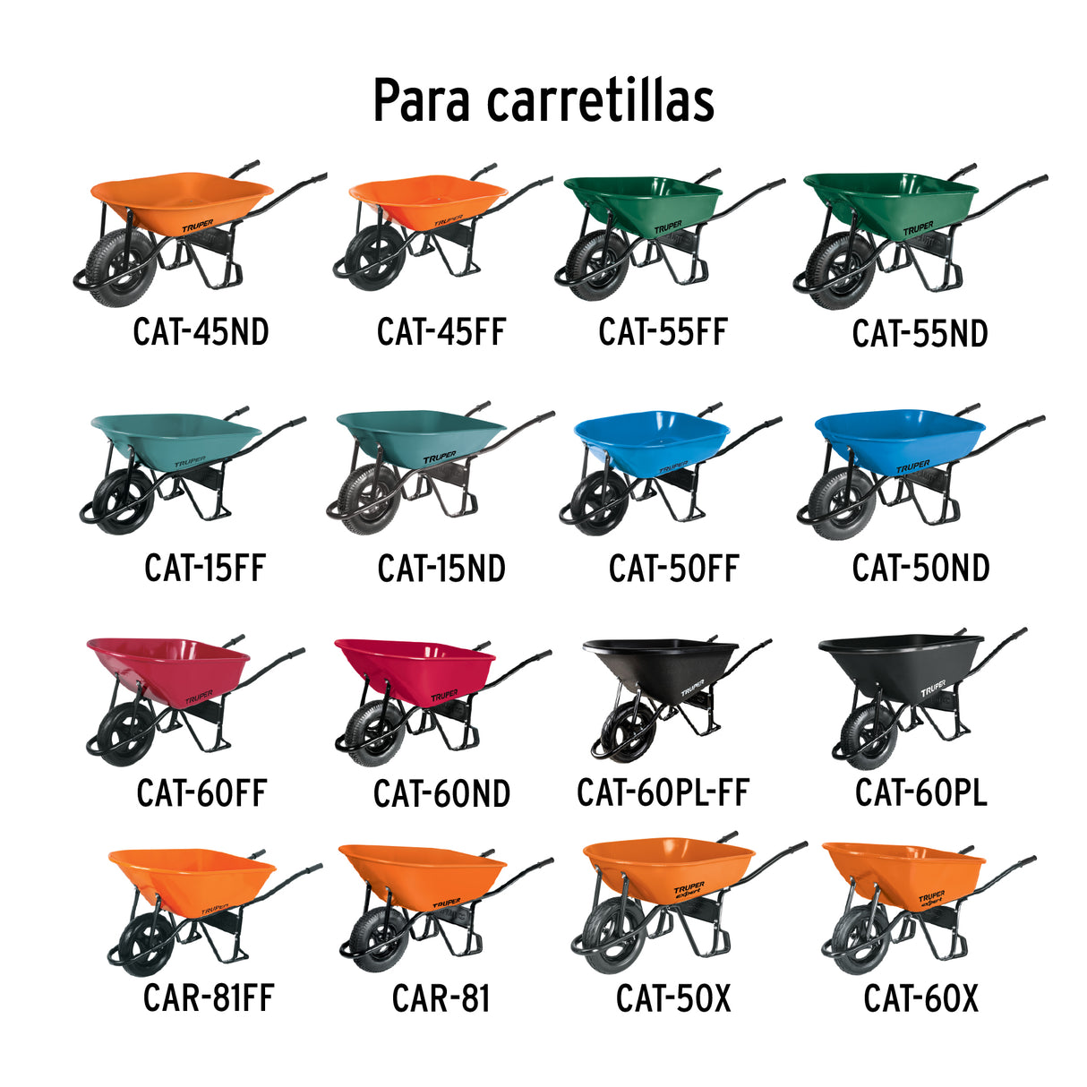 Eje Corto para Carretillas 1 Llanta Expert, Truper y Pretul