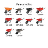 Eje Corto para Carretillas 1 Llanta Expert, Truper y Pretul