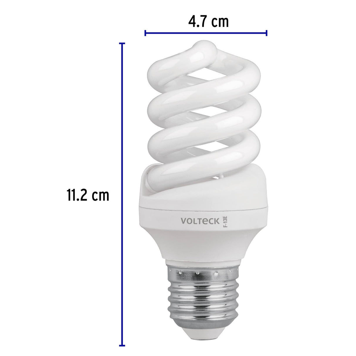 Lámpara Espiral T3 13 W Luz de Día en Blíster, Volteck
