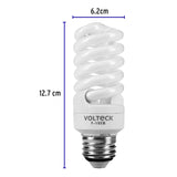 Pack de 4 Lámparas Espiral Mini T2 15 W Luz de Día, en Caja