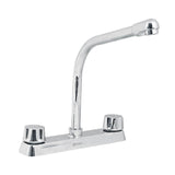 Mezcladora 8' Fregadero Cromo, Cuello Cobra, Compresión, Basic