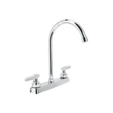 Mezcladora 8' Fregadero Cromo, Cuello Curvo, Cono, Basic