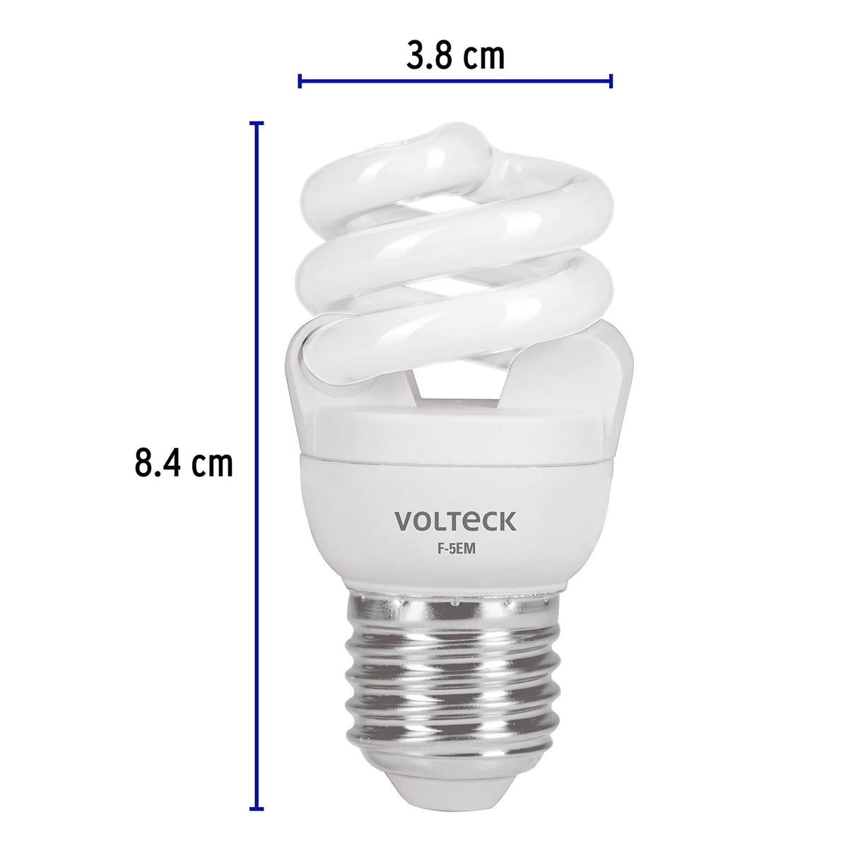Lámpara Espiral Mini T2 5 W Luz de Día en Blíster, Volteck
