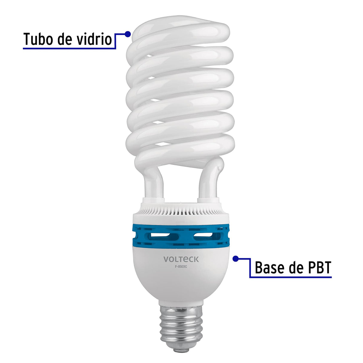 Lámpara Espiral 85 W Base Mogul E39 220 V Luz Día, Caja