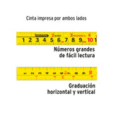 Flexómetro Auto-lock Contra Impactos 3 m Cinta 16 mm, Truper