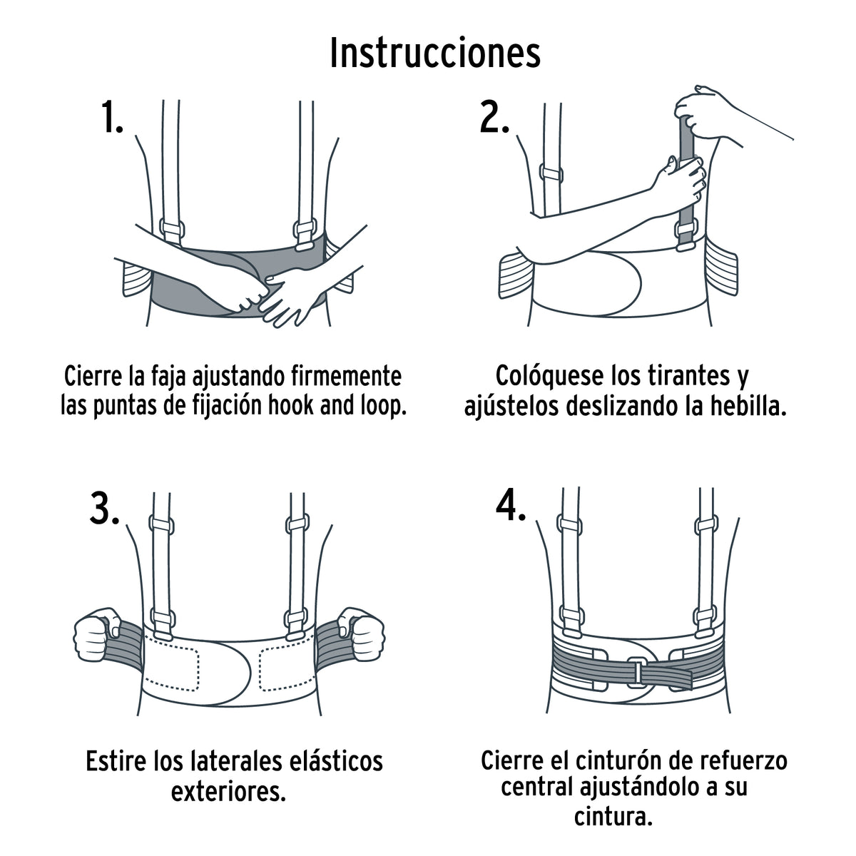Faja Lumbar Naranja con Cintas de Alta Visibilidad, Ch, Truper