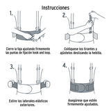 Faja Lumbar de Malla Transpirable, Talla Ch, Truper