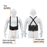 Faja Lumbar de Malla Transpirable, Talla Ch, Truper