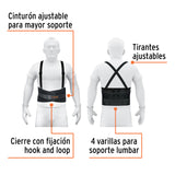 Faja Lumbar con Tercer Cinturón, Talla Ch, Truper