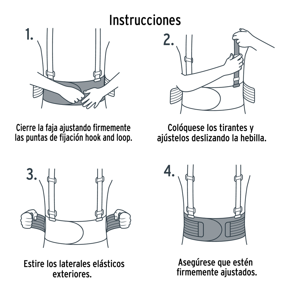 Faja Lumbar de Malla Transpirable, Talla Xg, Truper