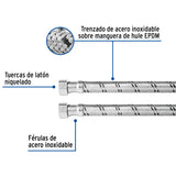 Manguera para Boiler, Acero Inox, 1/2'X1/2', 60 cm, Foset