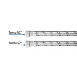 Manguera para Boiler, Acero Inox, 1/2'X1/2', 60 cm, Foset