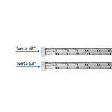 Manguera para Boiler, Acero Inox, 1/2'X1/2', 80 cm, Foset