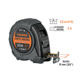 Flexómetro Contra Impactos 3 m, Cinta Negra 13 mm, Truper