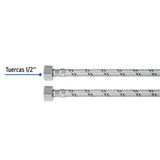 Manguera Lavabo/Fregadero, Acero Inox, 1/2' X 1/2', 100 cm