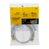 Manguera para Gas, Aluminio, 5/16' Flare, 60 cm, Foset Basic