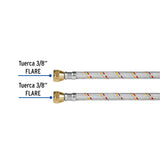 Manguera para Gas, Aluminio, 3/8' Flare, 100 cm, Foset Basic