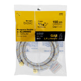 Manguera para Gas, Aluminio, 5/16' Flare, 150 cm, Foset Basic