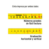 Flexómetro Gripper Contra Impactos 10 m Cinta 32 mm, Truper