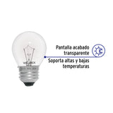 Foco Incandescente 25 W para Horno/Refrigerador, Transparente