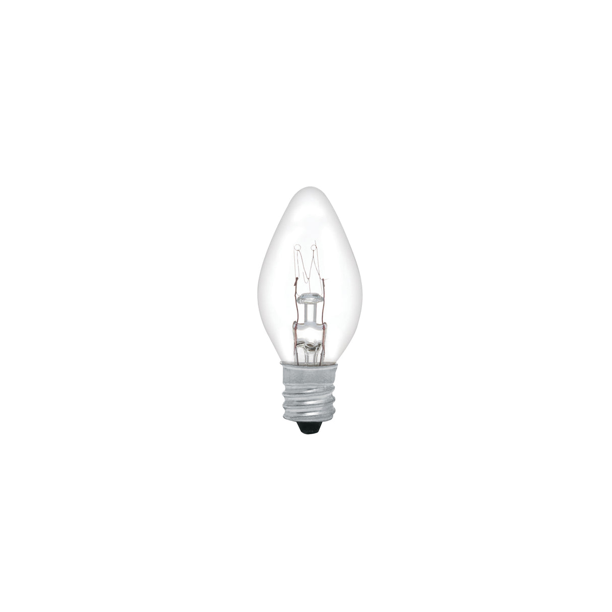 Caja con 50 Focos Incandescentes Transparentes Base E12 7.5 W