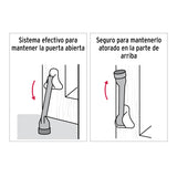Fijapuerta Metálico, Acabado Latón Brillante, Hermex