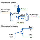 Flotador Eléctrico con Cable de 3 m, Foset
