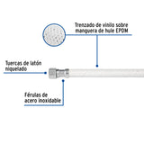 Manguera Lavabo/Fregadero, Vinilo Blanco, 1/2' X 3/8', 40 cm