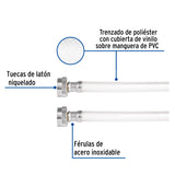Manguera para Lavadora, Vinilo, 3/4' X 3/4', 1.8 m, Foset