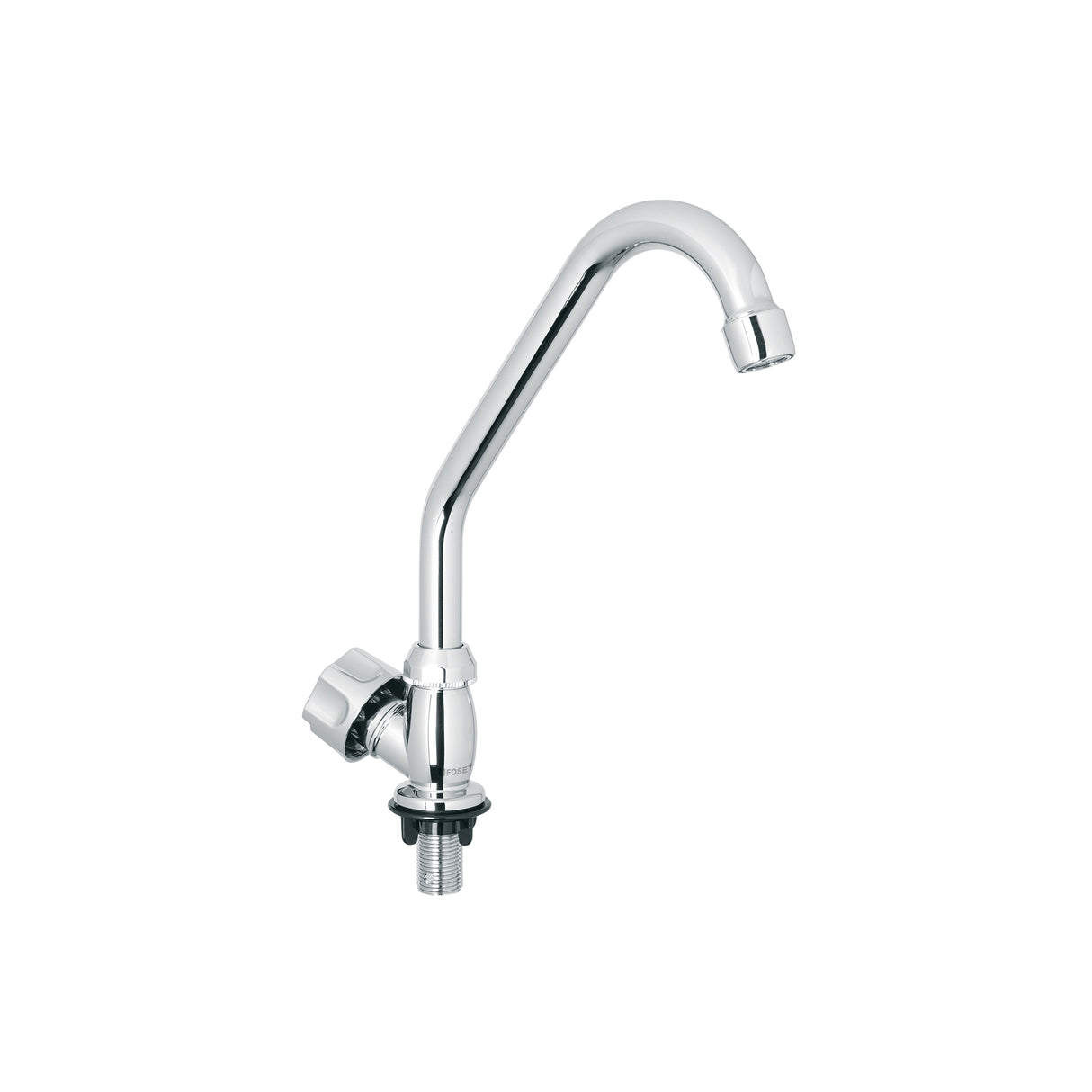 Llave individual fregadero, ABS, cuello corto, hexagonal, BASIC