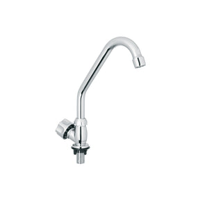 Llave individual fregadero, ABS, cuello corto, hexagonal, BASIC
