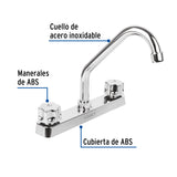 Mezcladora 8' Fregadero, ABS, Cuello Corto, Hexagonal, Basic