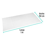 Franela Blanca de Algodón de 1 m, Klintek